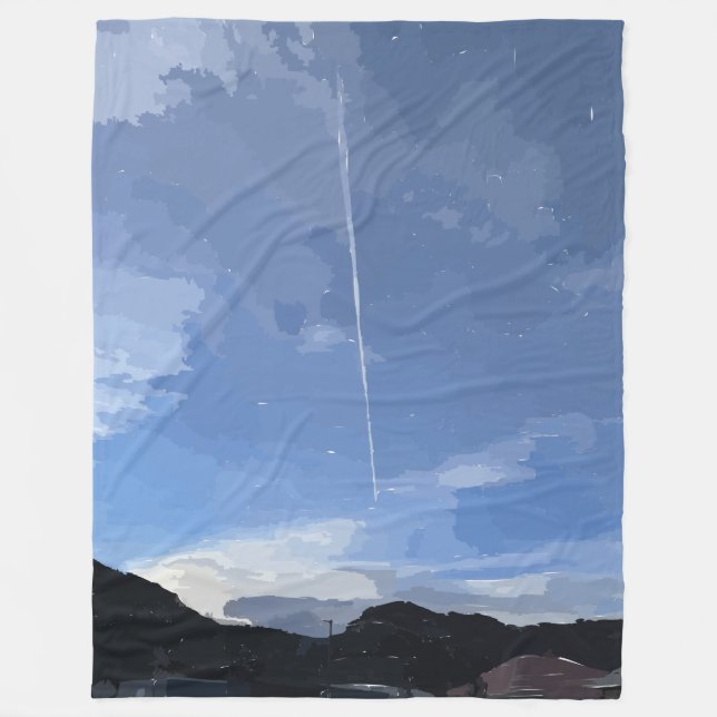 Flyg in i Himlar Fleece Blanket (Framsidan)