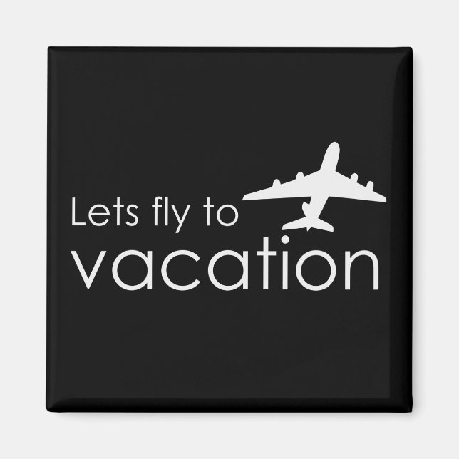 Flyg inte på semester magnet (Framsidan)
