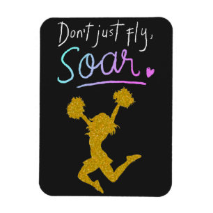 Flyg inte, Soar! Girls Cheerlead Magnet