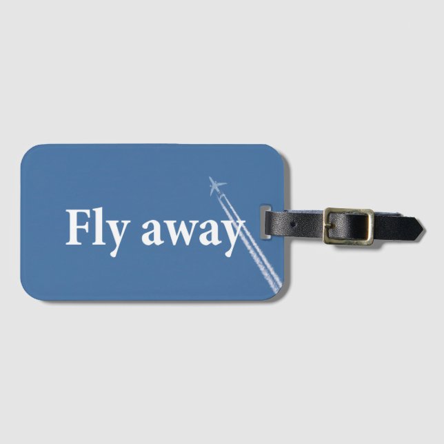 Flyg iväg bagagebricka (Framsida horisontal)