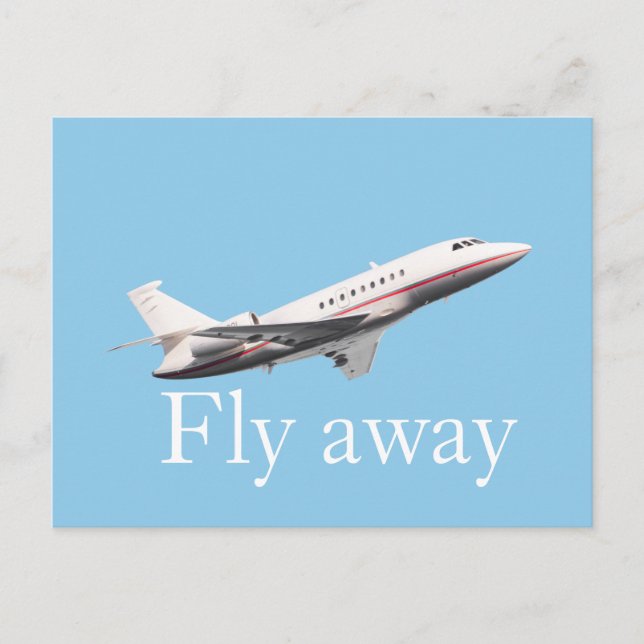 Flyg iväg vykort (Framsida)