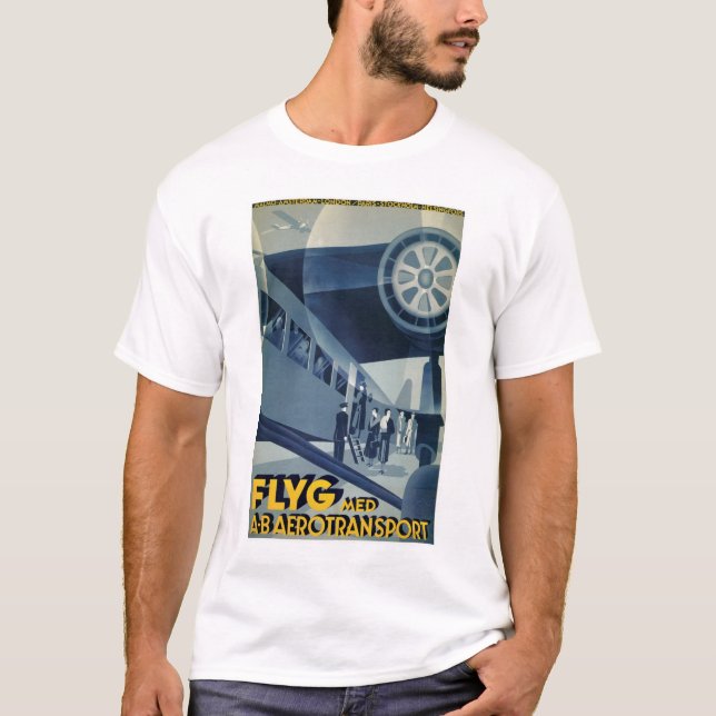 Flyg Med A-B Aerotransport T Shirt (Framsida)