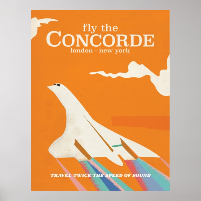 Flyg med Concorde Poster (Framsidan)