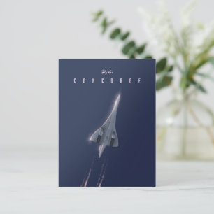 Flyg med Concorde-resaaffisch Vykort