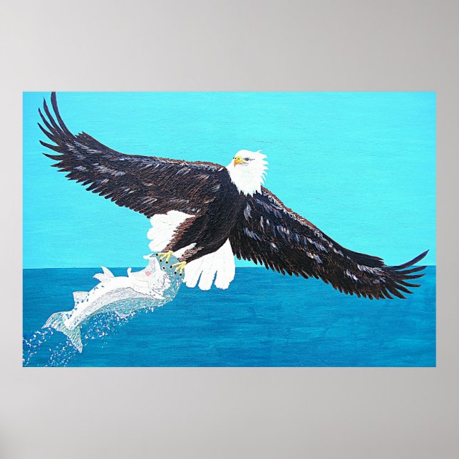 Flyg med örnarna eller simma med fiskarna poster (Framsidan)