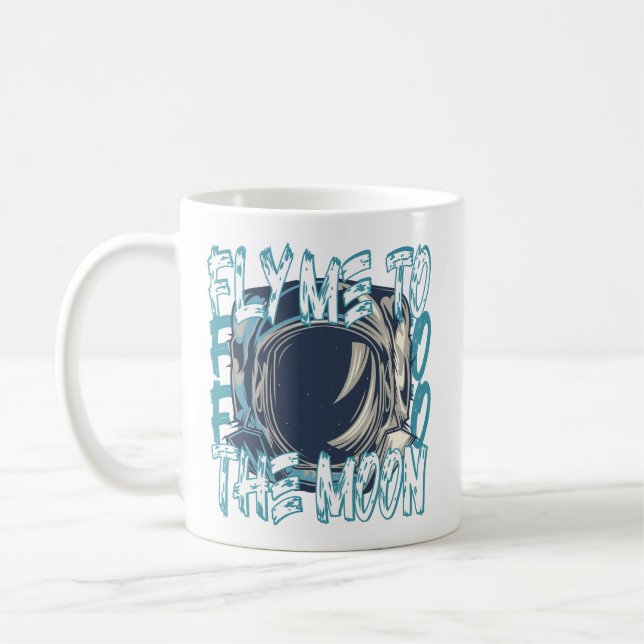Flyg mig till Måne Kaffemugg (Vänster)