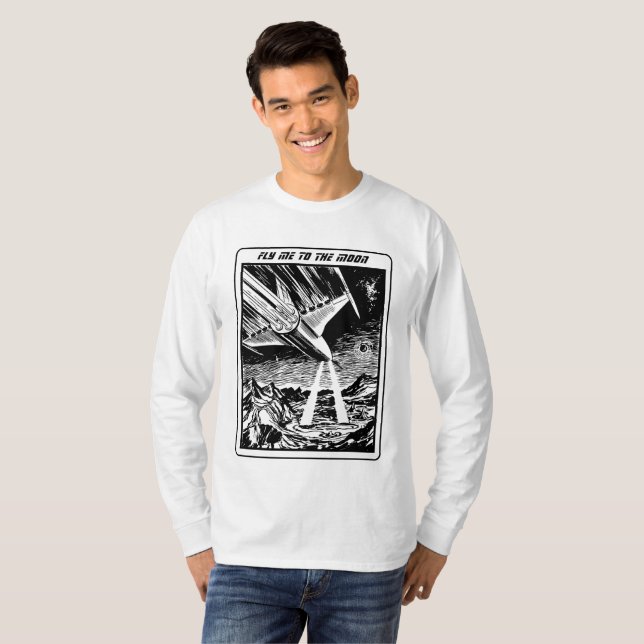 Flyg mig till måne t shirt (Hel framsida)