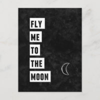Flyg mig till vykortet Måne