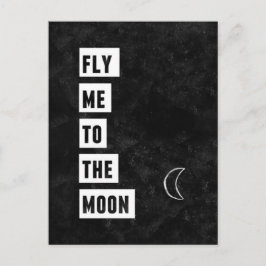 Flyg mig till vykortet Måne Vykort