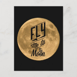 Flyg mig till vykortet Måne Vykort
