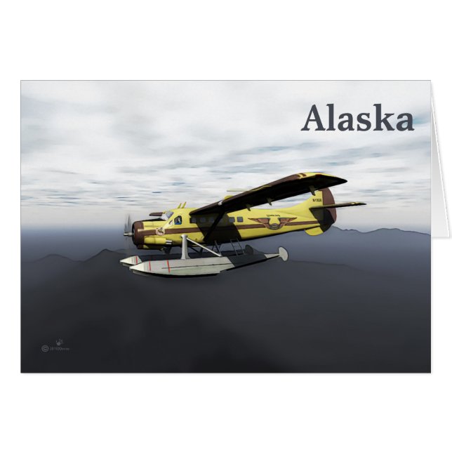 Flyg Moose Aviation de Havilland DH3-C Otter Hälsningskort (Framsidan Horizontal)