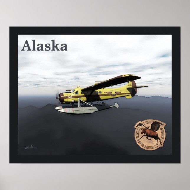 Flyg Moose Aviation de Havilland DH3-C Otter Poster (Framsidan)