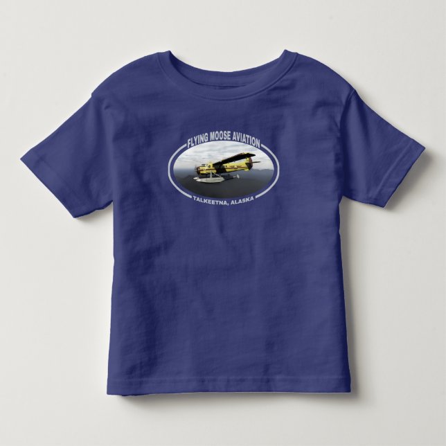 Flyg Moose Aviation de Havilland DH3-C Otter T-shirt (Framsida)