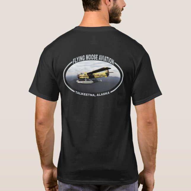 Flyg Moose Aviation de Havilland DH3-C Otter T Shirt (Baksida)