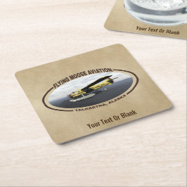 Flyg Moose Aviation de Havilland DH3-C Otter Underlägg Papper Kvadrat