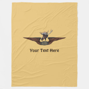 Flyg Moose Aviation Vingar Fleecefilt
