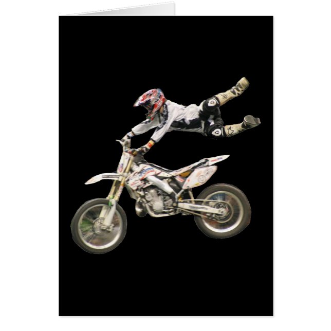 flyg- moto-kor tom vert #1 hälsningskort (Framsidan)