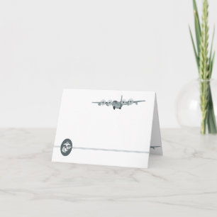 Flyg Notecard för USMC C-130 Kort