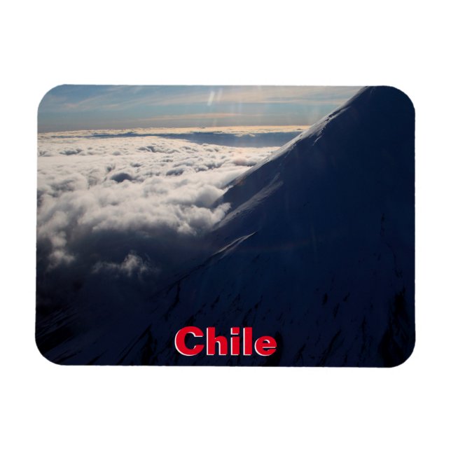 Flyg över Osorno Volcano, Chile Magnet (Horisontell)