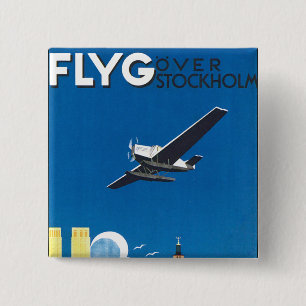 Flyg över Stockholm Knapp
