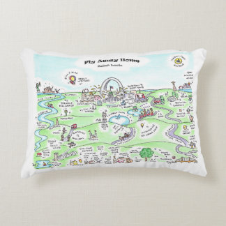 Flyg på väg hem prydnadskudde