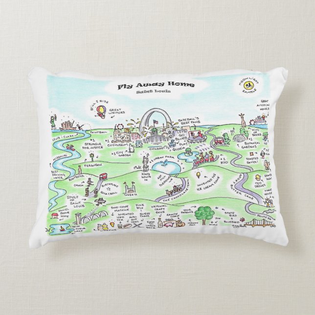 Flyg på väg hem prydnadskudde (Framsidan)