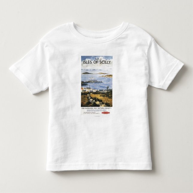 Flyg- plats av den järnväg affischen för Town och T-shirt (Framsida)