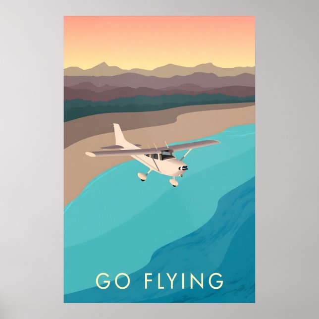 Flyg Reseskylt Poster (Framsidan)