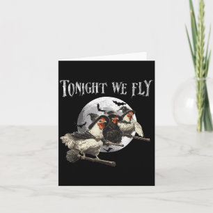 Flyg Rolig Kyckling Halloween Kostym Skräckig Säso Kort