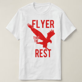 Flyg som en örnröd/vit t shirt