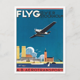 FLYG Stockholm Sweden Vykort