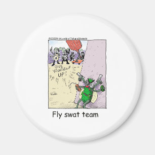 Flyg Swat Team Roliga Polispresenter & Samlarobjek Magnet