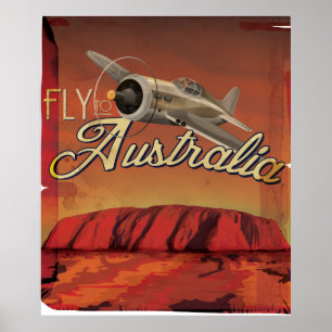 Flyg till Australien Poster