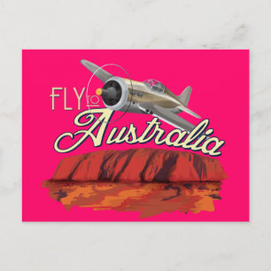 Flyg till Australien Vykort