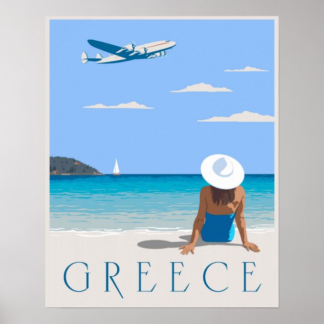 Flyg till Grekland Poster (Framsidan)