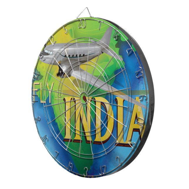 Flyg till Indien Darttavla (Högra Framsidan)