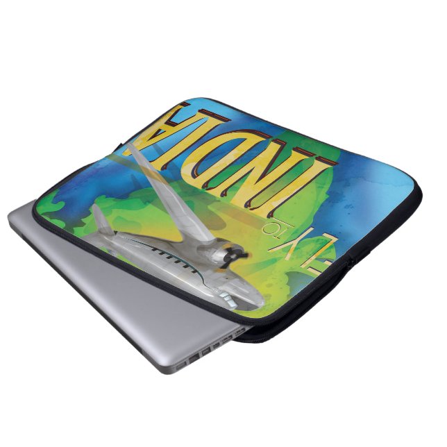 Flyg till Indien Laptop Fodral (Framre botten)
