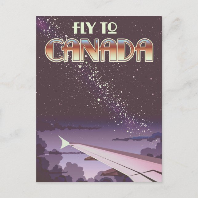 Flyg till Kanada Vykort (Framsida)