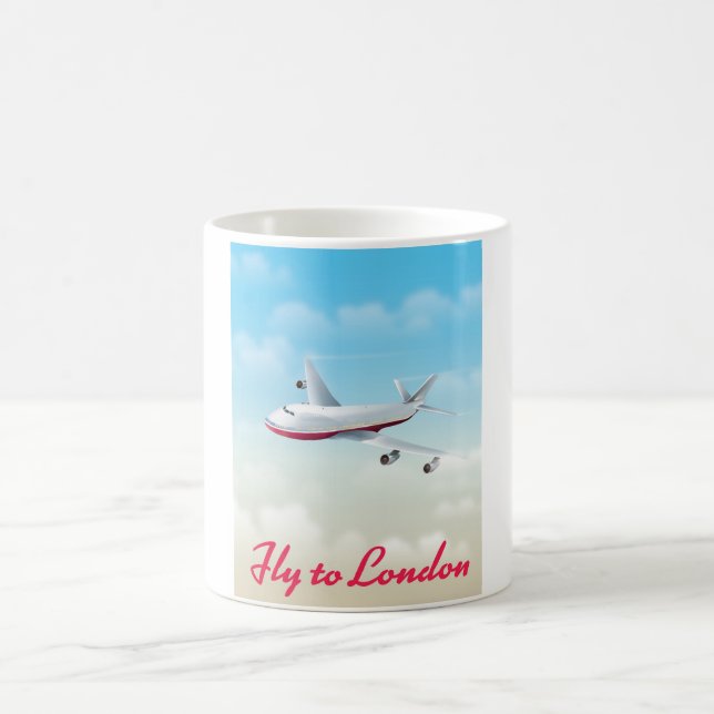 Flyg till London planscher Kaffemugg (Center)