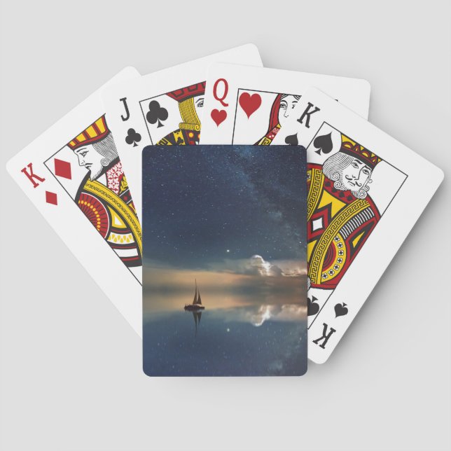 Flyg till molnen casinokort (Baksidan)