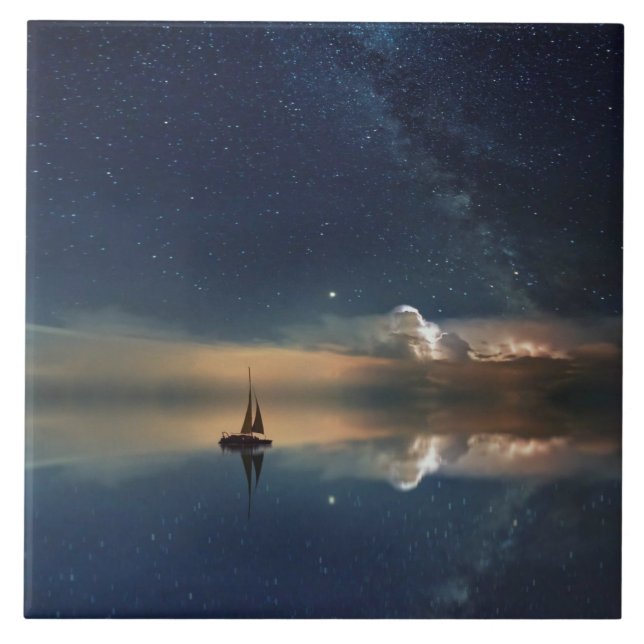 Flyg till molnen kakelplatta (Framsidan)