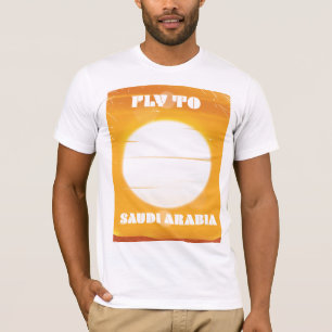 Flyg till Saudiarabien vintage resor poster Tröja