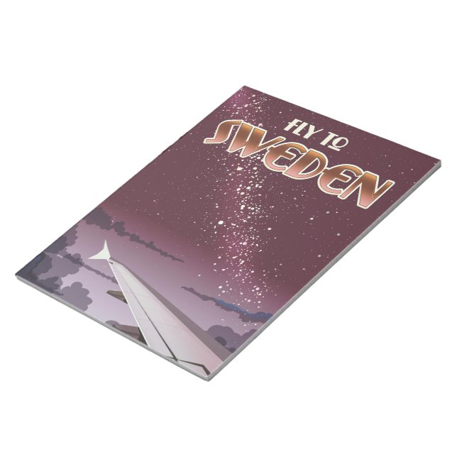 Flyg till Sverige Anteckningsblock (Vinklad)