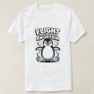 Flyg var aldrig ett alternativ Rollig pingvin t-sh T Shirt