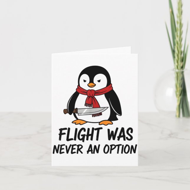 Flyg var aldrig ett alternativ Sarcasticstisk Roli Kort (Framsida)