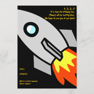 flyga 4… 3… 2… 1! Det är tid för födelsedag f… Inbjudningar