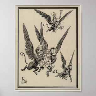 Flyga apor poster