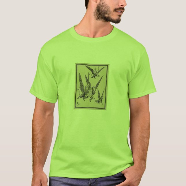 flyga apor t-shirt (Framsida)
