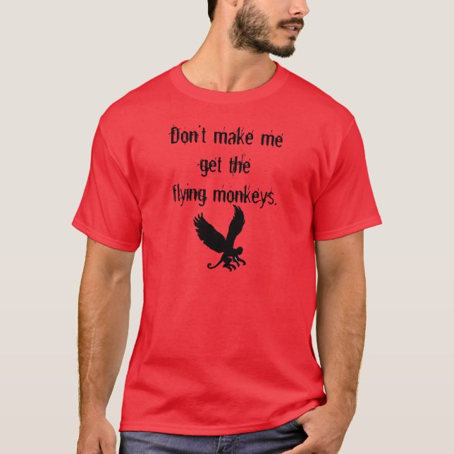 Flyga apor t-shirt (Framsida)