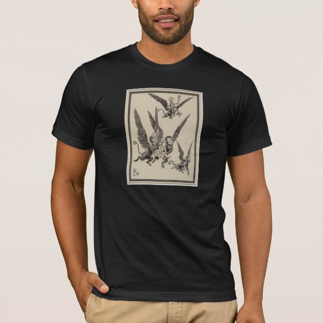 Flyga apor tee shirt (Framsida)